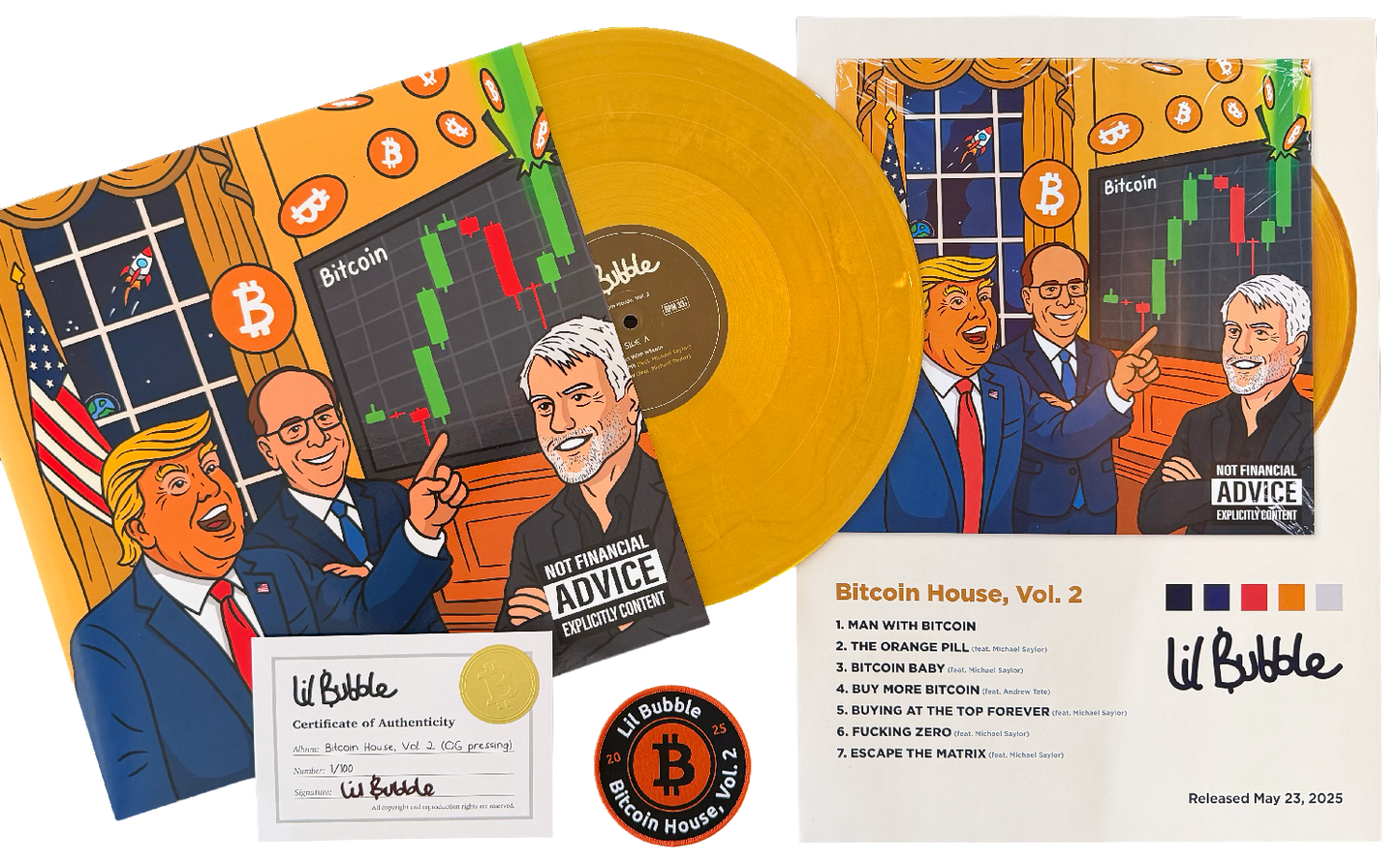 Bitcoin House Vol. 2 (Gold Vinyl)
